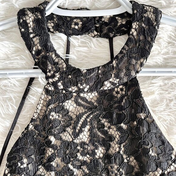 REVAMPED - Black Lace Dress - Picture 1 of 8
